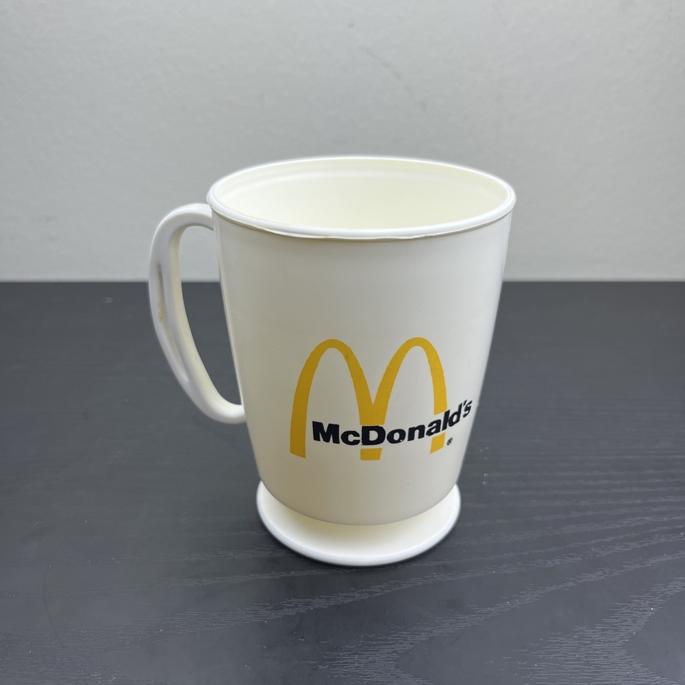 VTG McDonalds 12 oz Plastic Cup Mug With Logo Whirley Industries